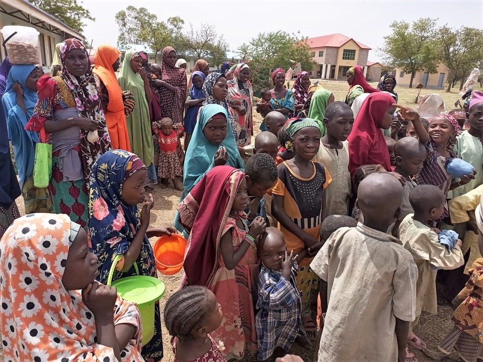 Children in Jibia IDP camp